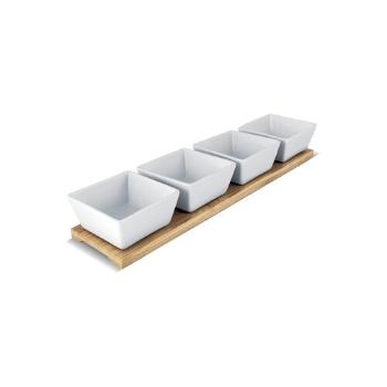 Set de servire 5 piese Lamart LT9020 Bamboo, 38 x9 cm