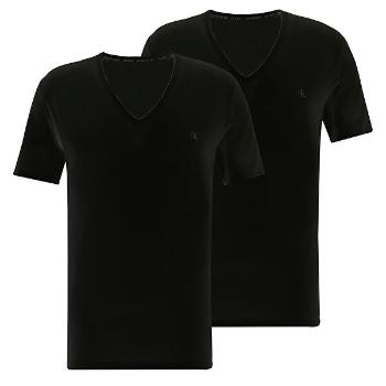 Calvin Klein Set tricou pentru bărbați CK One S/S V Neck 2PK  NB2408A-001 XL