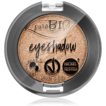 puroBIO Cosmetics Compact Eyeshadows fard ochi culoare 01 Champagne 2,5 g