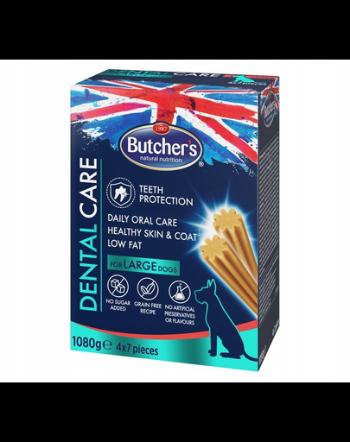 BUTCHER'S Dental Care Recompense dentare caini adulti de talie mare 4x270g