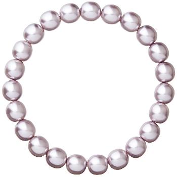 Evolution Group Brățară elegantă din perle cu cristale 56010.3 light violet