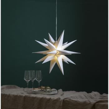 Decorațiune cu LED pentru Crăciun pentru exterior Star Trading Alice, alb, ø 57 cm