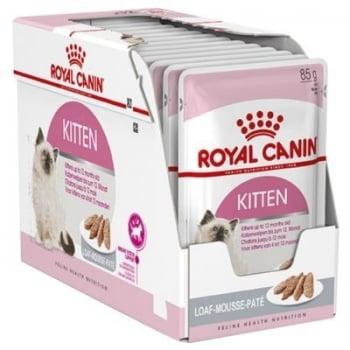 Royal Canin Kitten, bax hrană umeda pisici, (pate), 85g x 12