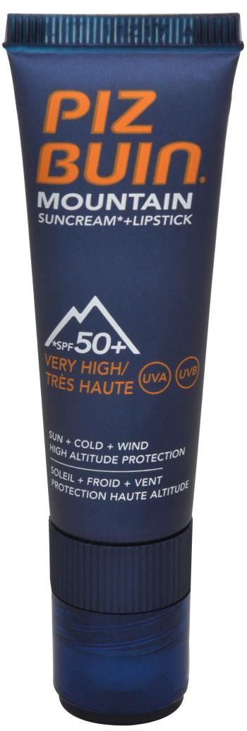 Piz Buin Cremă de protecție solară SPF 50+ și balsam de buze SPF 30 2în1 (Mountain Combi "2 in 1" Sun Cream SPF 50+ a Lipstick) 20 ml + 2,3 ml