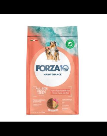 FORZA10 Light All Breeds Maintenance Tuna Rice Sac hrana caini supraponderabili, cu ton si orez 12 kg