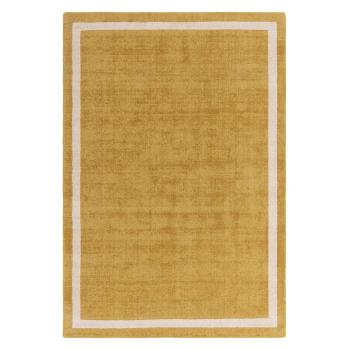 Covor galben ocru handmade din lână 120x170 cm Albi – Asiatic Carpets