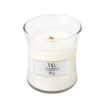WoodWick Lumanare parfumată White Teak 85 g