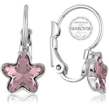Levien Cercei pentru femei cu cristale roz STARBLOOM