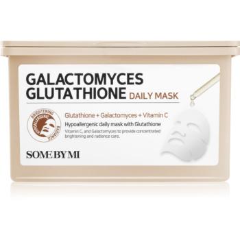 Some By Mi Galactomyces Glutathione Daily Mask Pack mască textilă iluminatoare big pack 30 buc