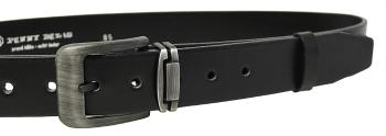 Penny Belts Curea din piele pentru bărbați 507-60 negru 100 cm