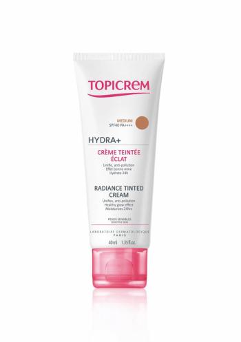 Topicrem Cremă hidratantă pentru piele tonifiantăPF 40 (Radiance Tinted Cream) 40 ml Medium