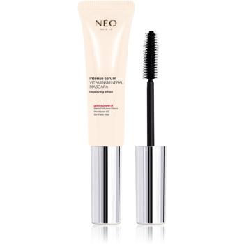 NEO MAKE UP Intense Serum Vitamin & Mineral Mascara mascara hrănitor pentru a sprijini cresterea genelor culoare Black 9 ml