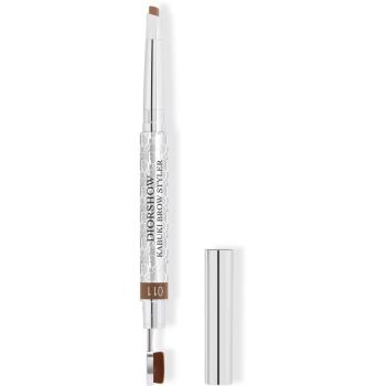 DIOR Diorshow Kabuki Brow Styler creion pentru sprancene cu pensula culoare 011 Gold Blond 0,29 g