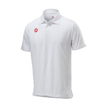 
                 CASTELLI Tricou de ciclism cu mânecă scurtă - RACE DAY POLO - alb  
            