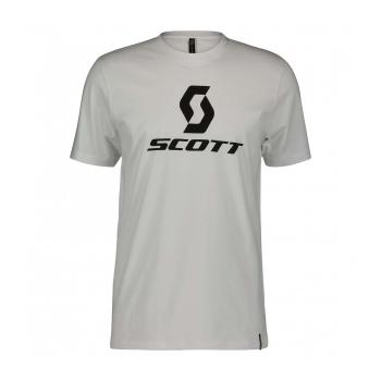 
                 SCOTT Tricou de ciclism cu mânecă scurtă - ICON SS - alb/negru 
            