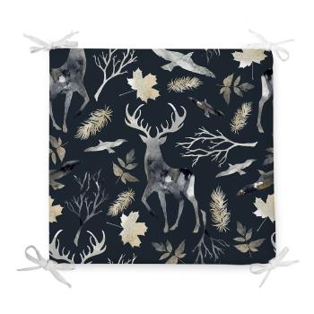 Pernă de scaun din amestec de bumbac cu model de Crăciun Minimalist Cushion Covers Wild Forest, 42 x 42 cm