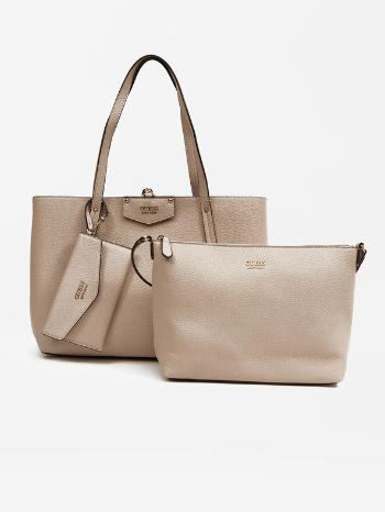 Guess Eco Brenton Tote Genți Bej