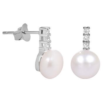 JwL Luxury Pearls Cercei de argint cu perle si zircon JL0406