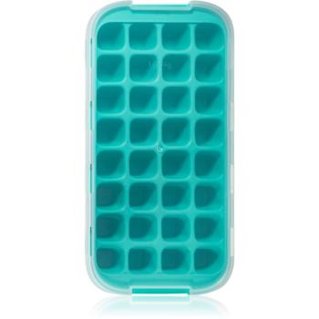 Lékué Industrial Ice Cube Tray with Lid formă din silicon pentru gheață culoare Turquoise 1 buc