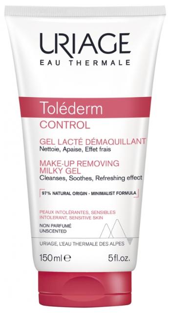 Uriage Demachiant pentru piele sensibilă și intolerantă Tolederm Control (Make-Up Removing Milky Gel) 150 ml