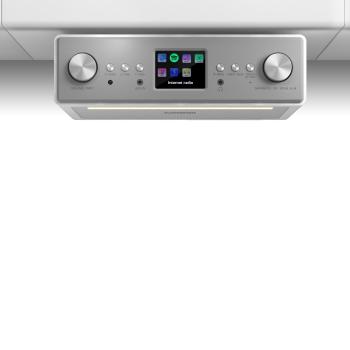 Auna CONNECT SOUNDCHEF, radio de bucătărie, instalare pe partea inferioară a dulapului, internet, dab +, fm, difuzoare 2X3", albe