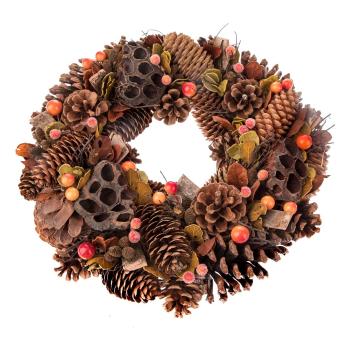 Coroniță Crăciun cu fructe și conuri Dakls Barbora, ø 34 cm