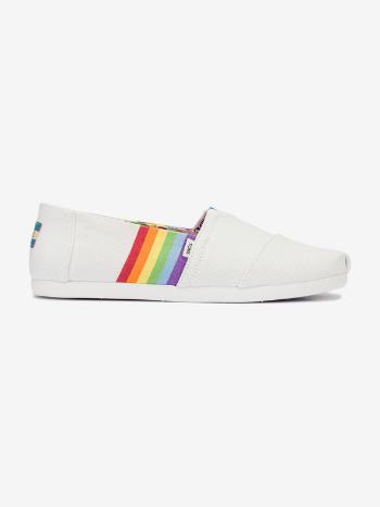 TOMS Unity Rainbow Slip On Alb