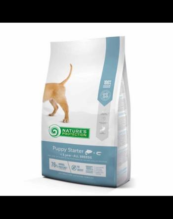 NATURES PROTECTION Puppy Starter Salmon with Krill All Breed Dog 2 kg Hrana pentru catei, cu somon si krill