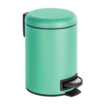 Coș de gunoi cu pedală Wenko Leman, 3 l, verde mentă