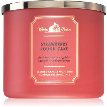 Bath & Body Works Strawberry Pound Cake lumânare parfumată 411 g