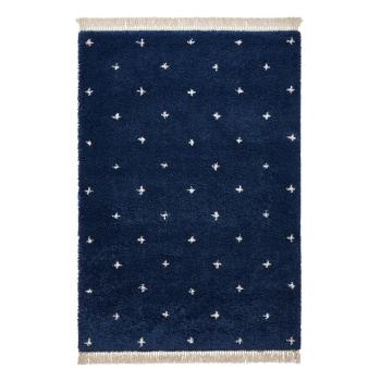 Covor Think Rugs Boho Dots, 120 x 170 cm, albastru