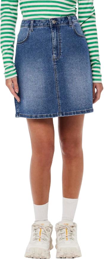 Pieces Fustă de damă PCPEGGY 17146493 Medium Blue Denim XS