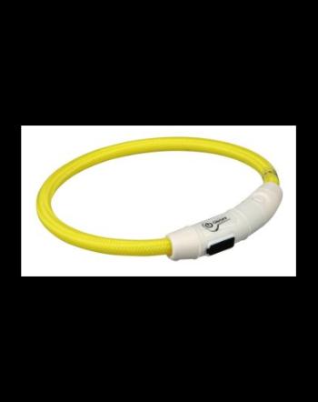 TRIXIE Inel cu beculețe USB L–XL: 65 cm/o 7 mm, galben