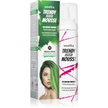 Venita Trendy Color Mousse vopsea de par sub forma de spuma fără amoniac culoare No. 37 - Emerald Green 75 ml