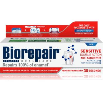 Biorepair Advanced Senitivity pasta de dinti pentru dinti sensibili pentru a proteja dintii si gingiile 75 ml