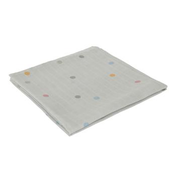 Set 2 scutece din muselină Kindsgut Dots, 70 x 70 cm, gri