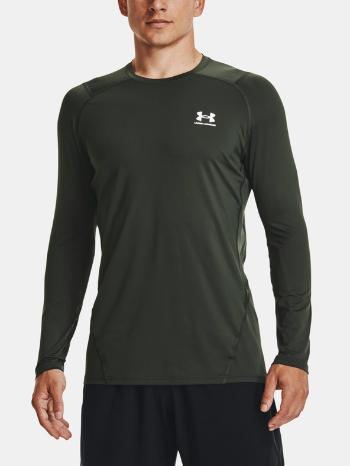 Under Armour UA HG Armour Fitted LS Tricou Verde