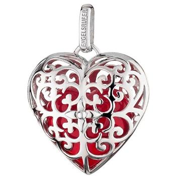 Engelsrufer Pandantiv de argint Angel inima cu clopot roșu ERP-05-HEART