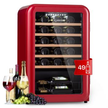 Klarstein Vintage 49 Uno Vinotecă, 110 l/49 fl. 4-22 °C, Retro