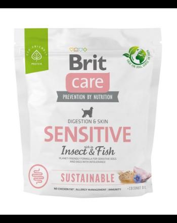 BRIT Care Sustainable Sensitive Insect &amp; Fish hrana cu peste si insecte pentru caini adulti 1 kg