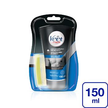 Veet Cremă depilatoare de duș pentru piele sensibilă Men Silk & Fresh 150 ml