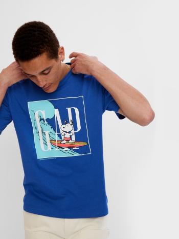 GAP GAP & Peanuts Snoopy Tricou Albastru