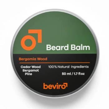 beviro Balsam-tratament pentru regenerarea firelor de barbă cu Vitamina E și cu uleiuri naturale (Beard Balm) 50 ml