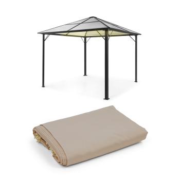 Blumfeldt Pantheon Solid Sky Ambient Solar, pavilion, 3 × 3 m, iluminat solar