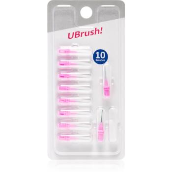 Herbadent UBrush! perii de rezerva interdentare 0,7 mm Pink 10 buc