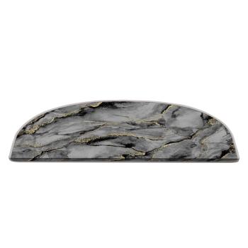 Covorașe pentru scări gri 16 buc. 20x65 cm Golden Marble – Vitaus