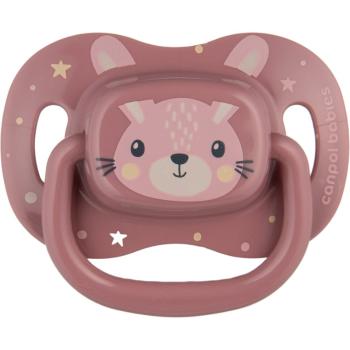 Canpol babies Cute Animals Soother 0-6m suzetă Pink 1 buc