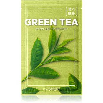 The Saem Natural Mask Sheet Green Tea masca de celule cu efect hidratant si linistitor 21 ml