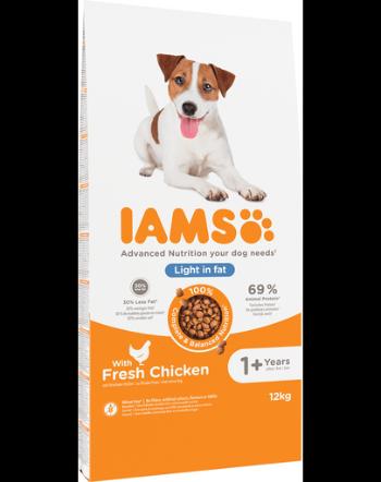 IAMS ProActive Health Adult Light in Fat for Sterilsed/Overweight - Hrană uscată pentru câini sterilizați/supraponderali 12 kg