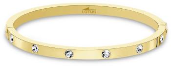 Lotus Style Brățară solidă placată cu aur cu cristale LS1846-2/2